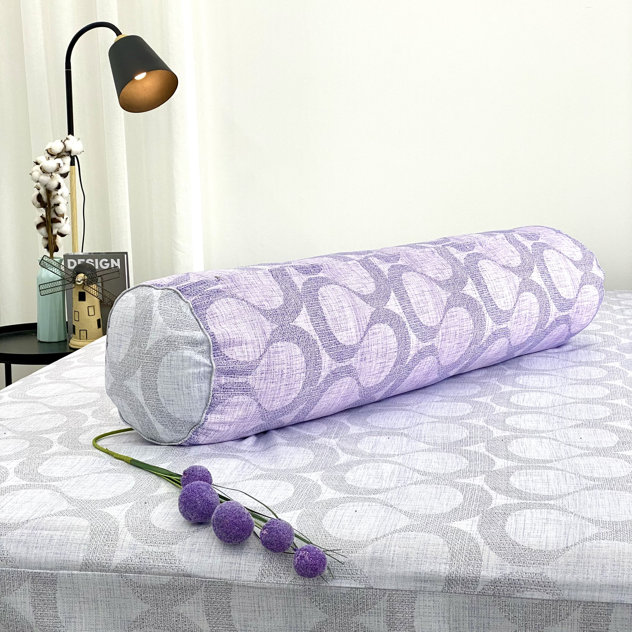 Bộ ga giường  KBedding by Everon KMTP 116 Microtencel Xám phối tím (4 món)