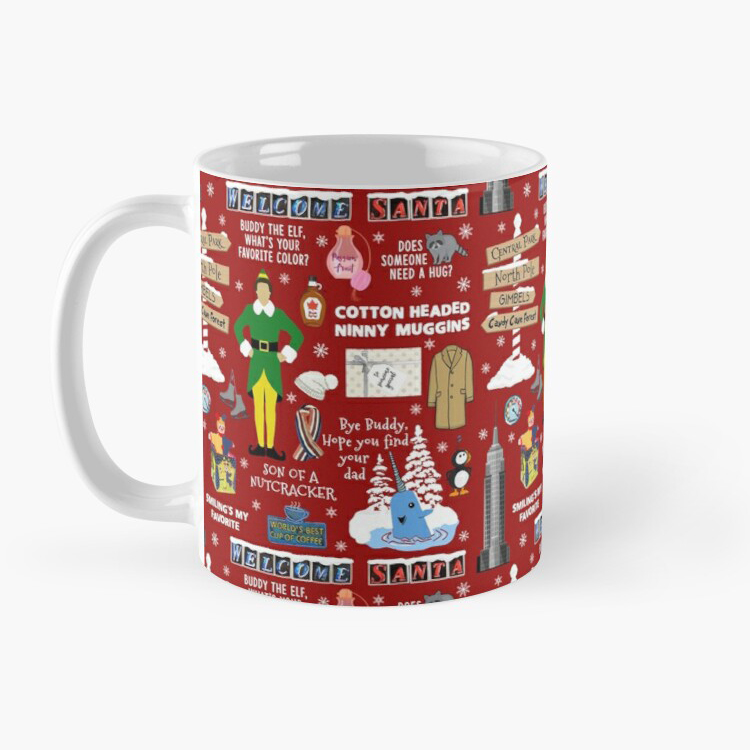 Cốc sứ uống nước trà cafe họa tiết Giáng sinh ấm áp