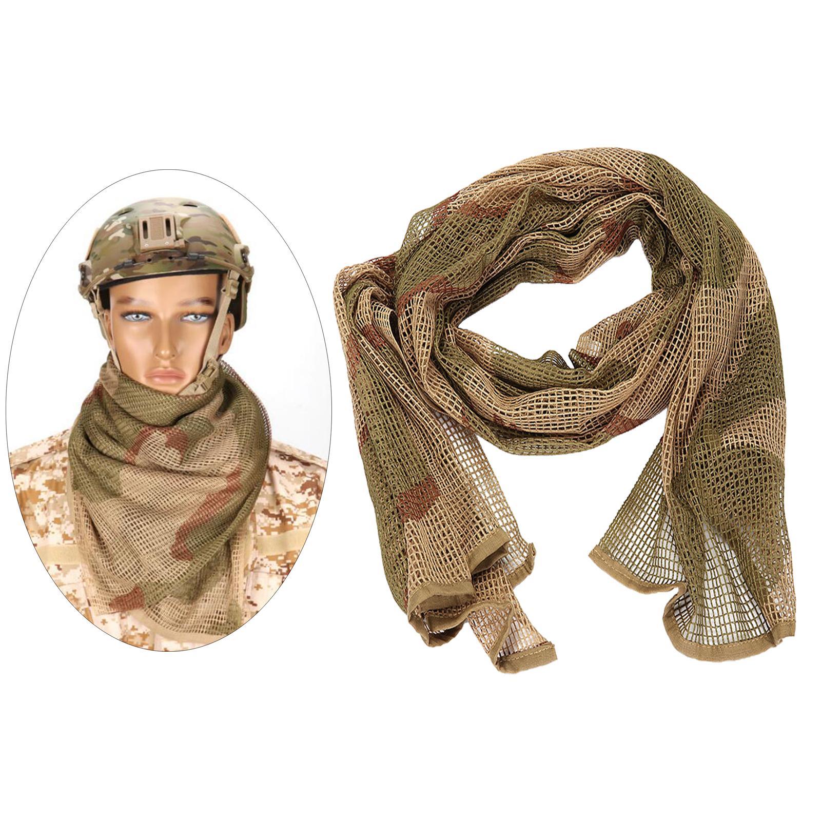 Camouflage Scarf Scarves Face Veil Mask Bandana Women Men for Hunting Outdoor Activities