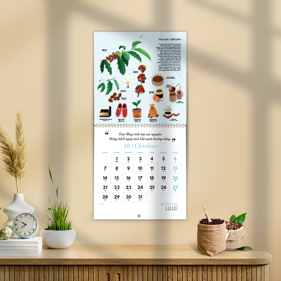 Lịch treo tường 2024 SDstationery Cây Trái Xứ Mình – The Plants of Our Land | Thiên nhiên, văn hóa Việt Nam