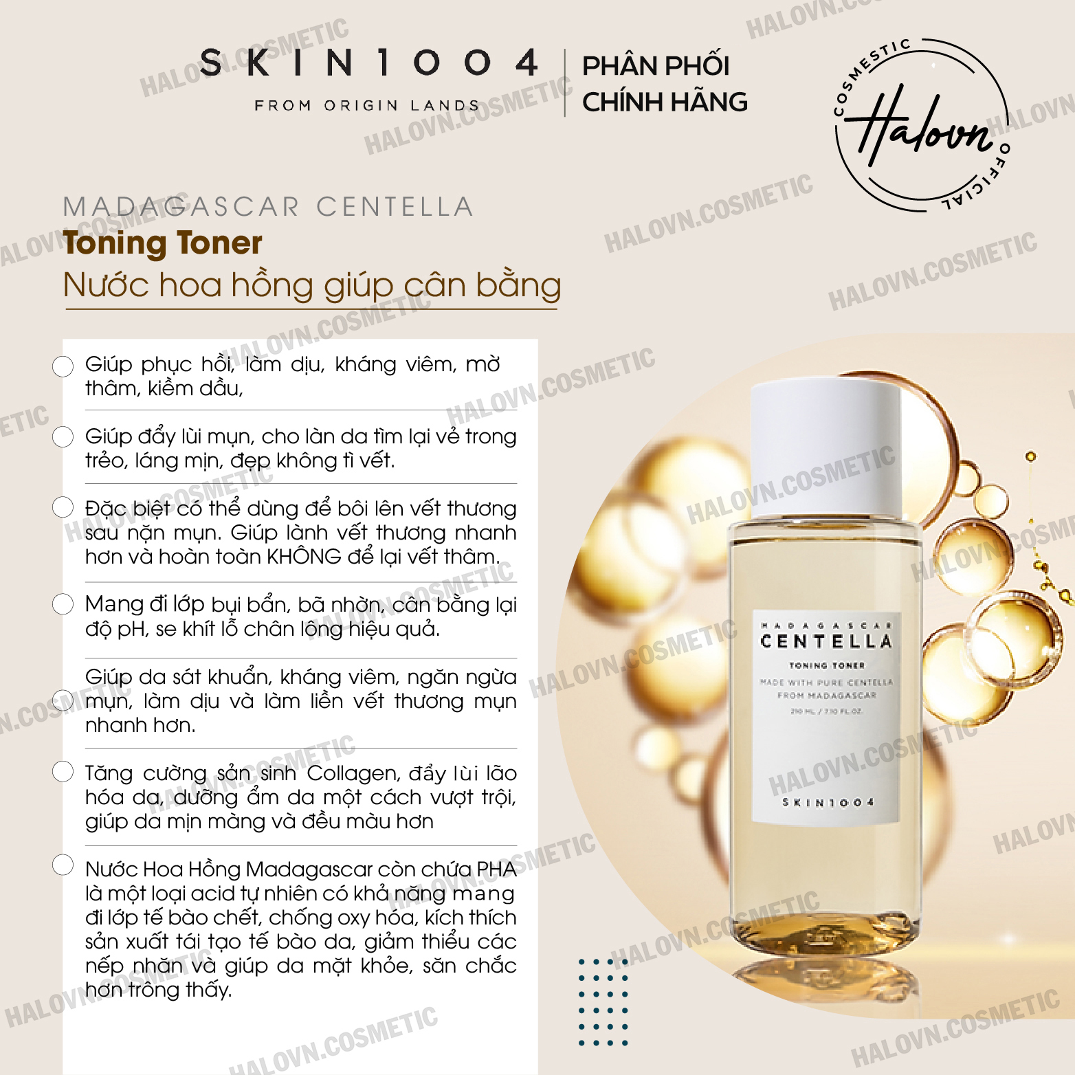 Nước Hoa Hồng Ngăn Ngừa Lão Hóa Skin1004 Madagascar Centella Toning Toner 210ML