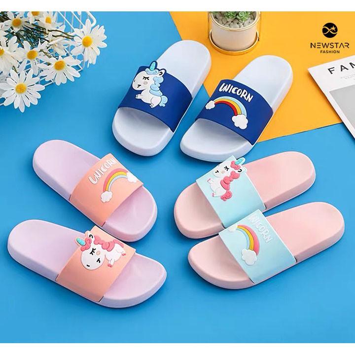 Dép Quai Ngang mềm chống trơn trượt đi mưa siu cute