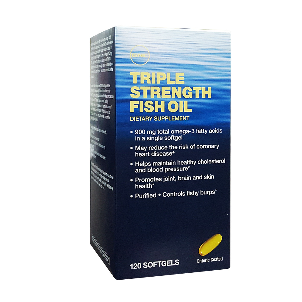 Thực Phẩm Chức Năng Hỗ trợ xương khớp GNC Triple Strength Fish Oil (120 viên/Hộp)