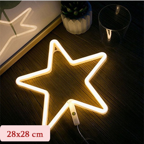 Đèn LED Neon trang trí phòng ngủ, quán dùng pin + USB