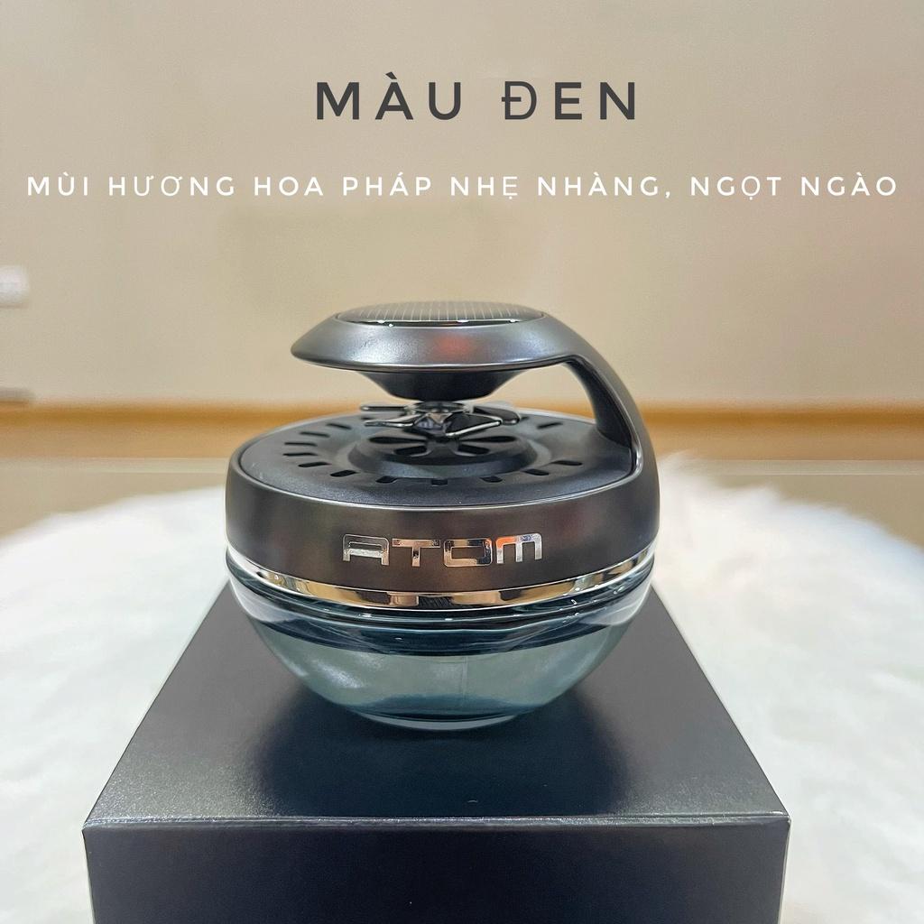 Nước Hoa Xe Hơi Atom Cao Cấp Cánh Quạt Xoay Năng Lượng Mặt Trời Tỏa Hương Trong Xe Dịu Nhẹ