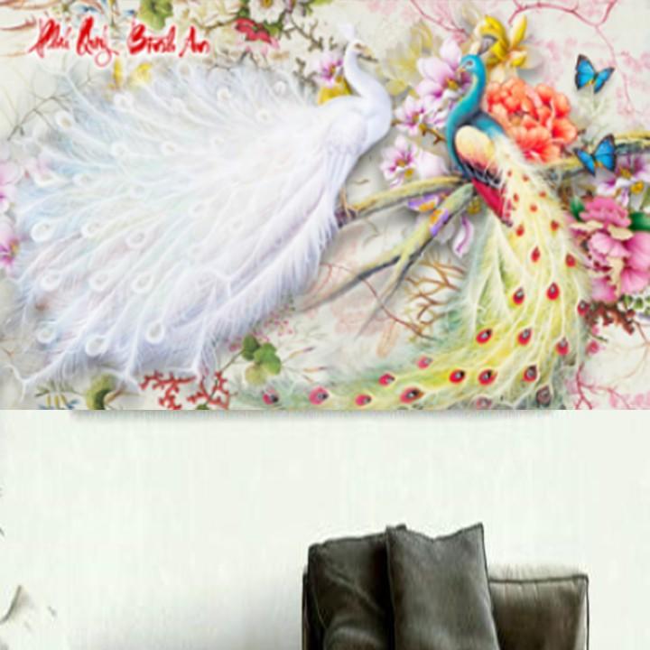 Tranh đá công phú quý bình an DF656 - kích thước: 90 * 55cm.