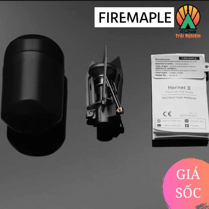 Bếp Gas Dã Ngoại Titanium Chuyên Dụng Siêu nhẹ Fire-Maple Cho Cắm Trại Ngoài Trời FMS-HORNET2
