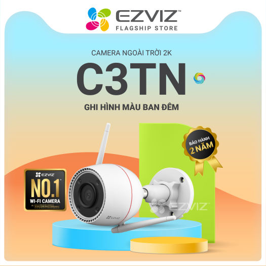 Camera Wifi EZVIZ C3TN 3MP đàm thoại 2 chiều - Hàng chính hãng