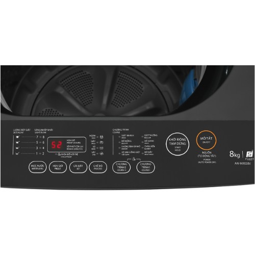Máy Giặt Toshiba 8.0Kg AW-M905BV(MK) - Hàng chính hãng - Truyền động gián tiếp (dây Curoa) -  Công nghệ suy luận ảo Fuzzy Logic – Lồng giặt ngôi sao pha lê