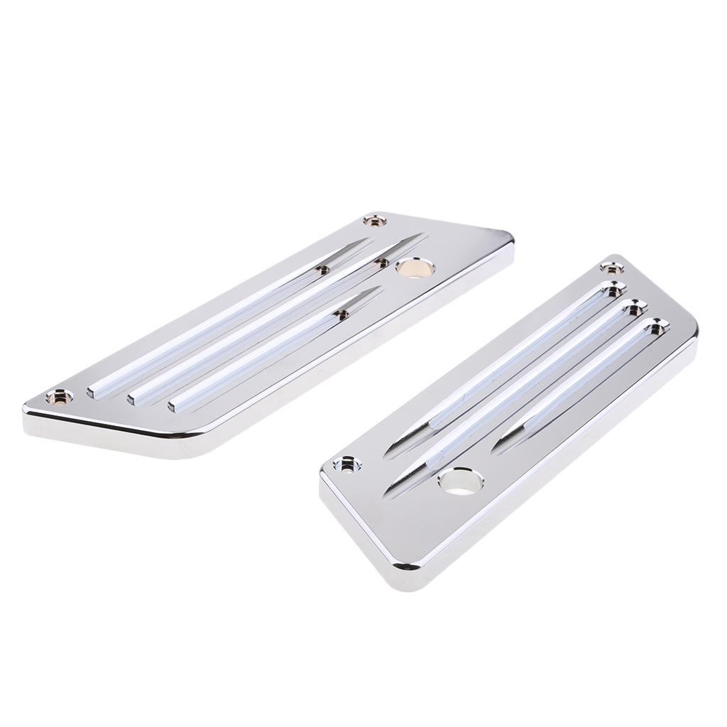 Chrome Billet Latch Cover For Harley Touring Saddlebag 93-13