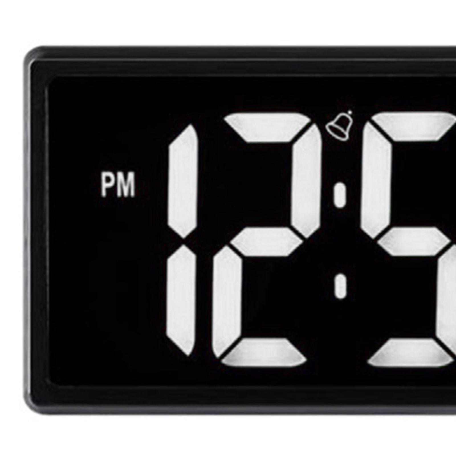 Desk Clocks Digital Wall Clock Simple Large Alarm Clock with white