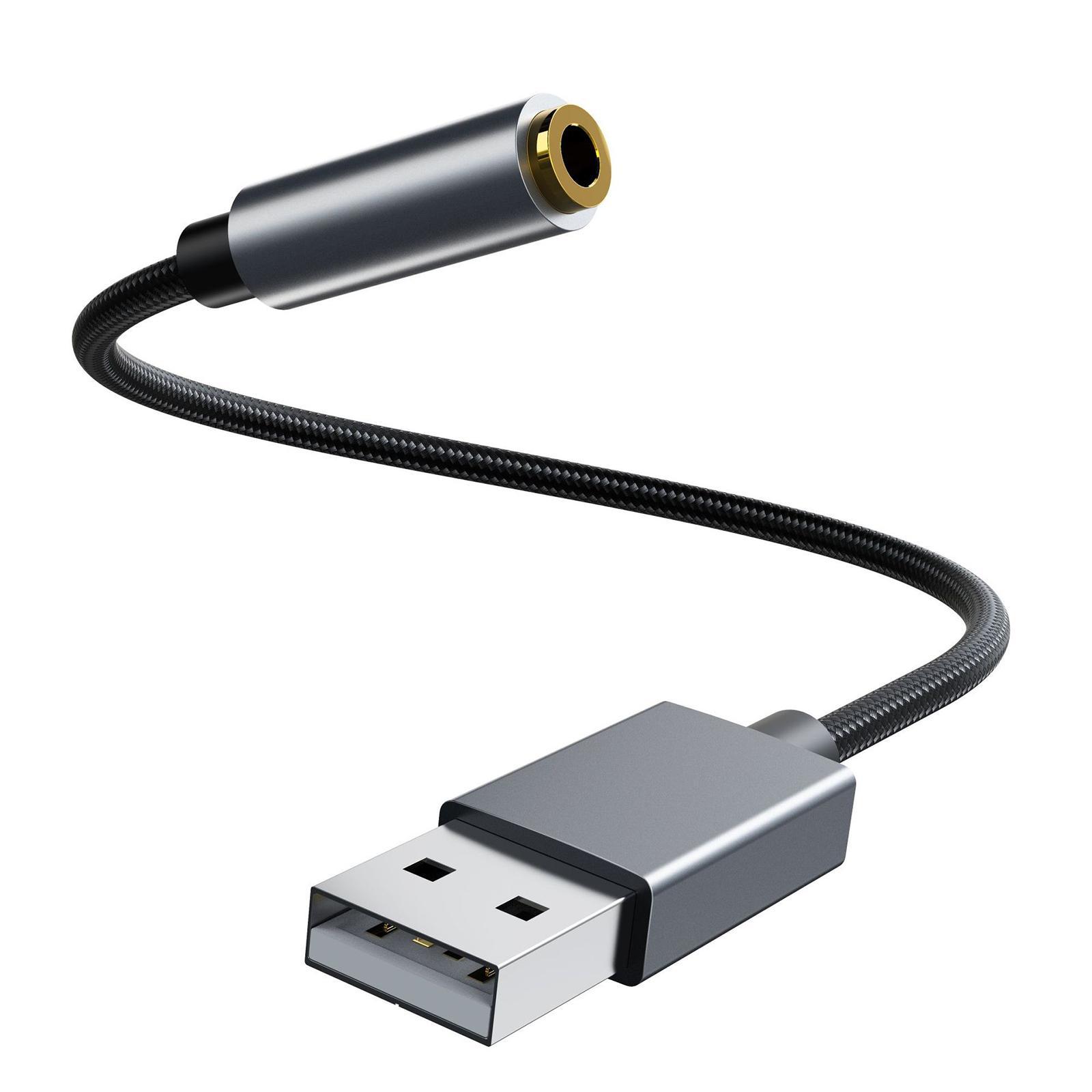 USB to 3.5mm Adapter USB to Adapter Headset for