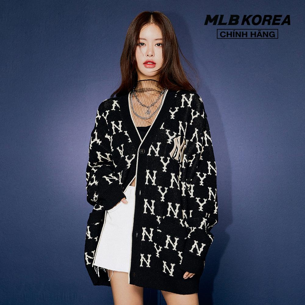 MLB - Áo khoác cardigan phom suông Monogram 3AKTM0114