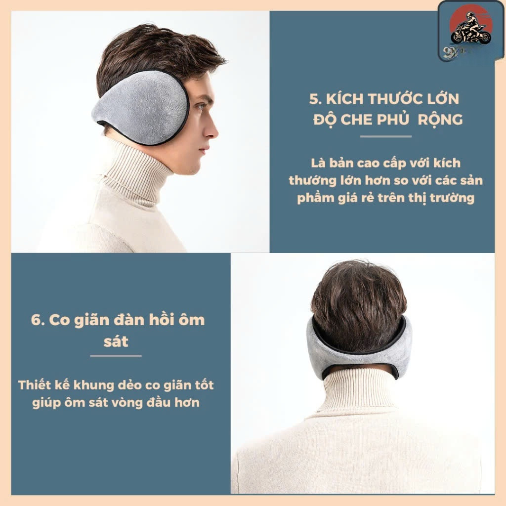 Bịt Tai Giữ Ấm Nam Nữ Unisex Văn Phòng Du Lịch Dã Ngoại Phượt
