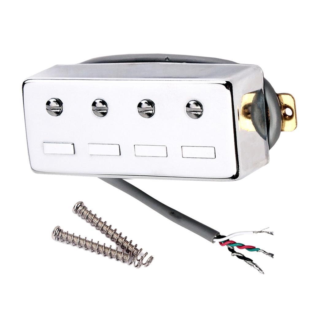 4 String Noiseless Pickup White for Bass Guitar Replacement