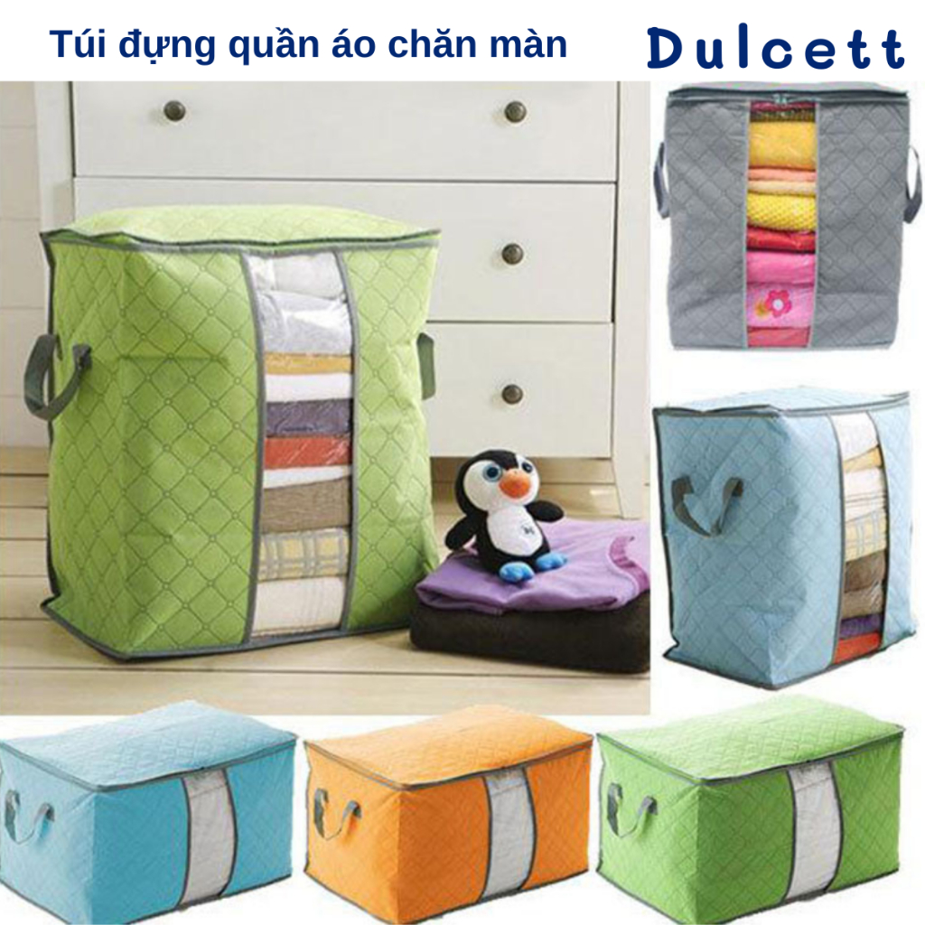 Túi Đựng Quần Áo Chăn Màn Big Size DULCETT Loại 1, Có thể tái sử dụng nhiều lần rát tiện lợi