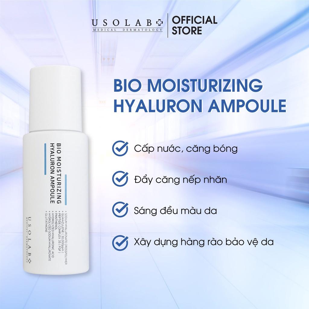 Serum HA Usolab Bio Moisturizing Hyaluron Ampoule - Tinh chất căng bóng HA thủy phân 50ml - Hee's Beauty