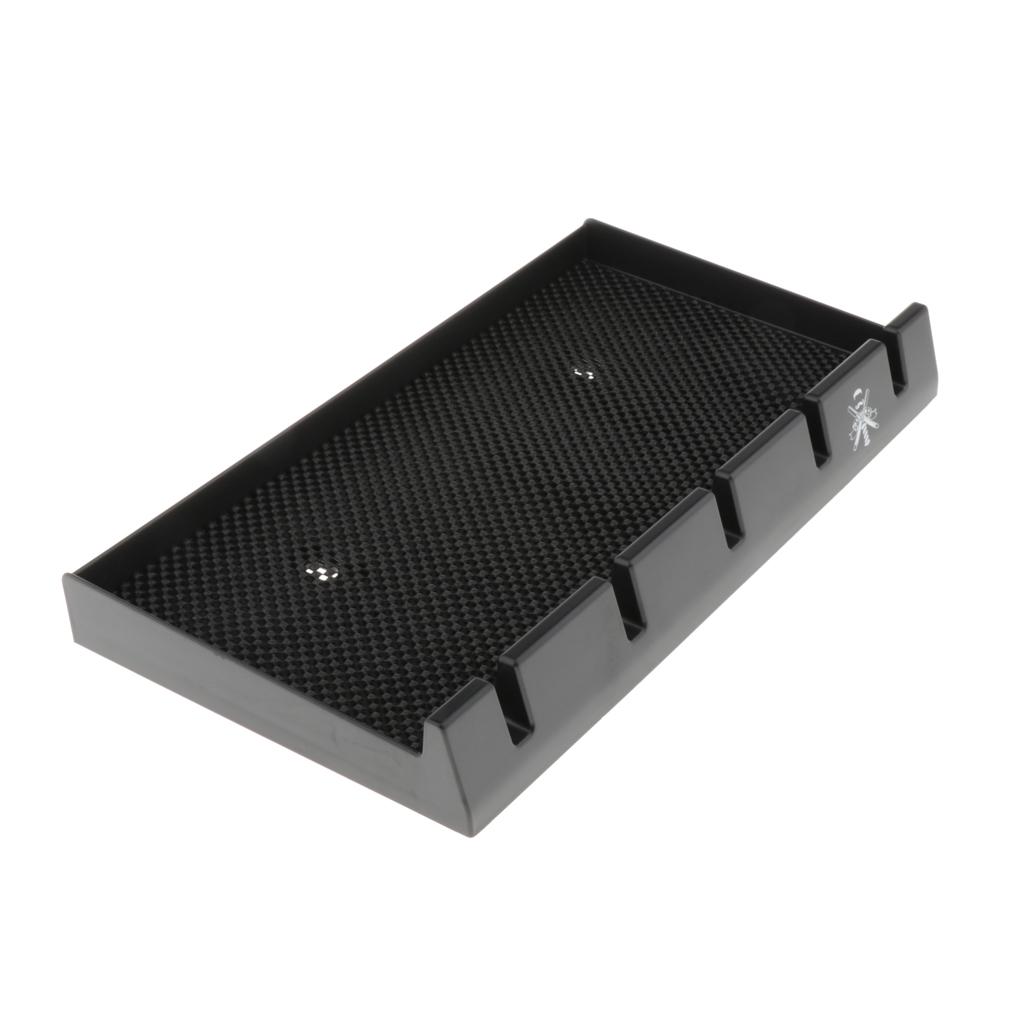 4/5 Spaces Barber  Tray Anti-slip Brush Curler Organizer Holder Stand