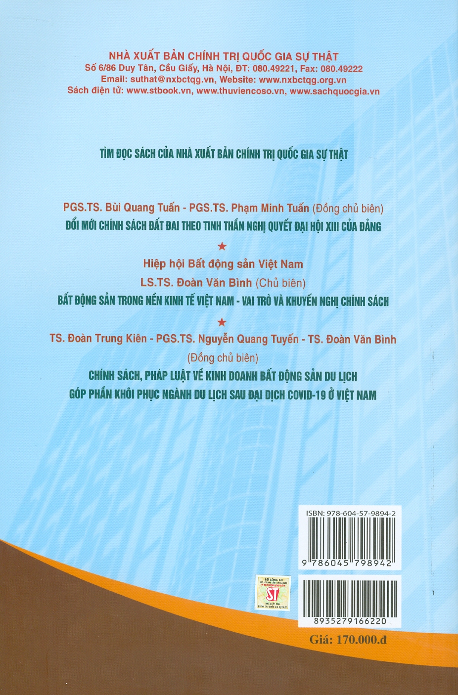 Pháp Luật Về Chuyển Nhượng, Góp Vốn Các Dự Án Bất Động Sản Của Doanh Nghiệp Kinh Doanh Bất Động Sản (Sách Chuyên Khảo)