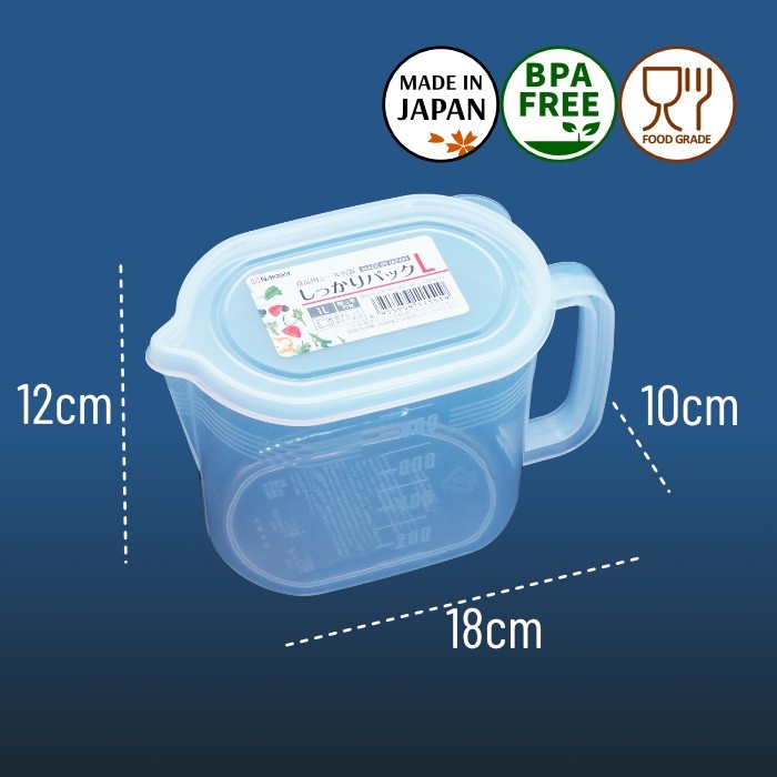 Hộp đựng thực phẩm có tay cầm Nakaya Pack L 1.0L - Hàng nội địa Nhật Bản nhập khẩu chính hãng