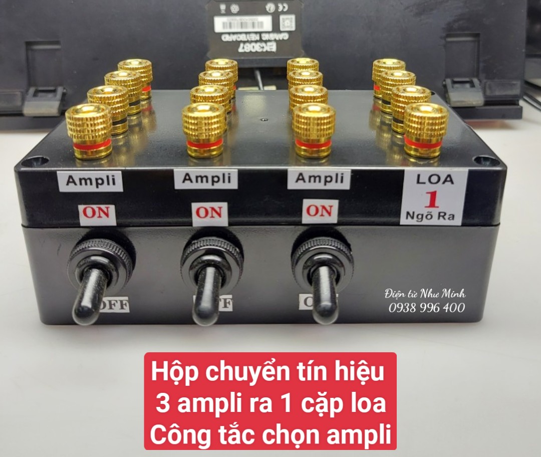 Bộ chuyển 3 Ampli Ra 1 cặp Loa