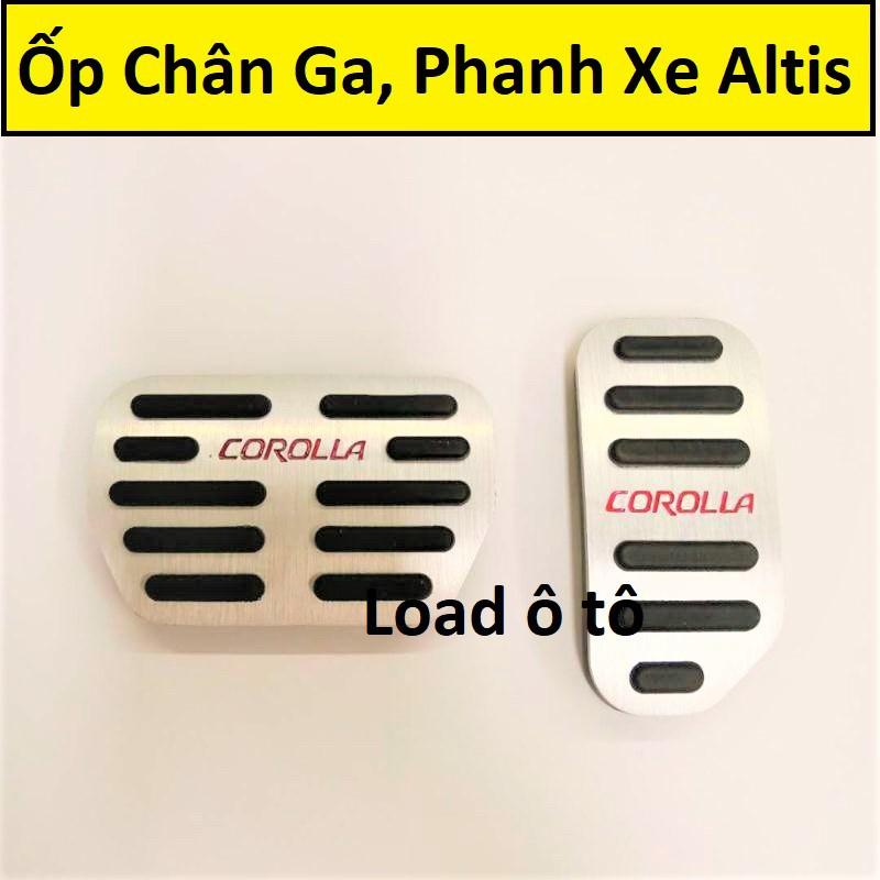 Bộ Ốp Chân Côn, Phanh Xe Toyota Altis 2018-2021 Mẫu Inox Nhựa Đen Cao Cấp