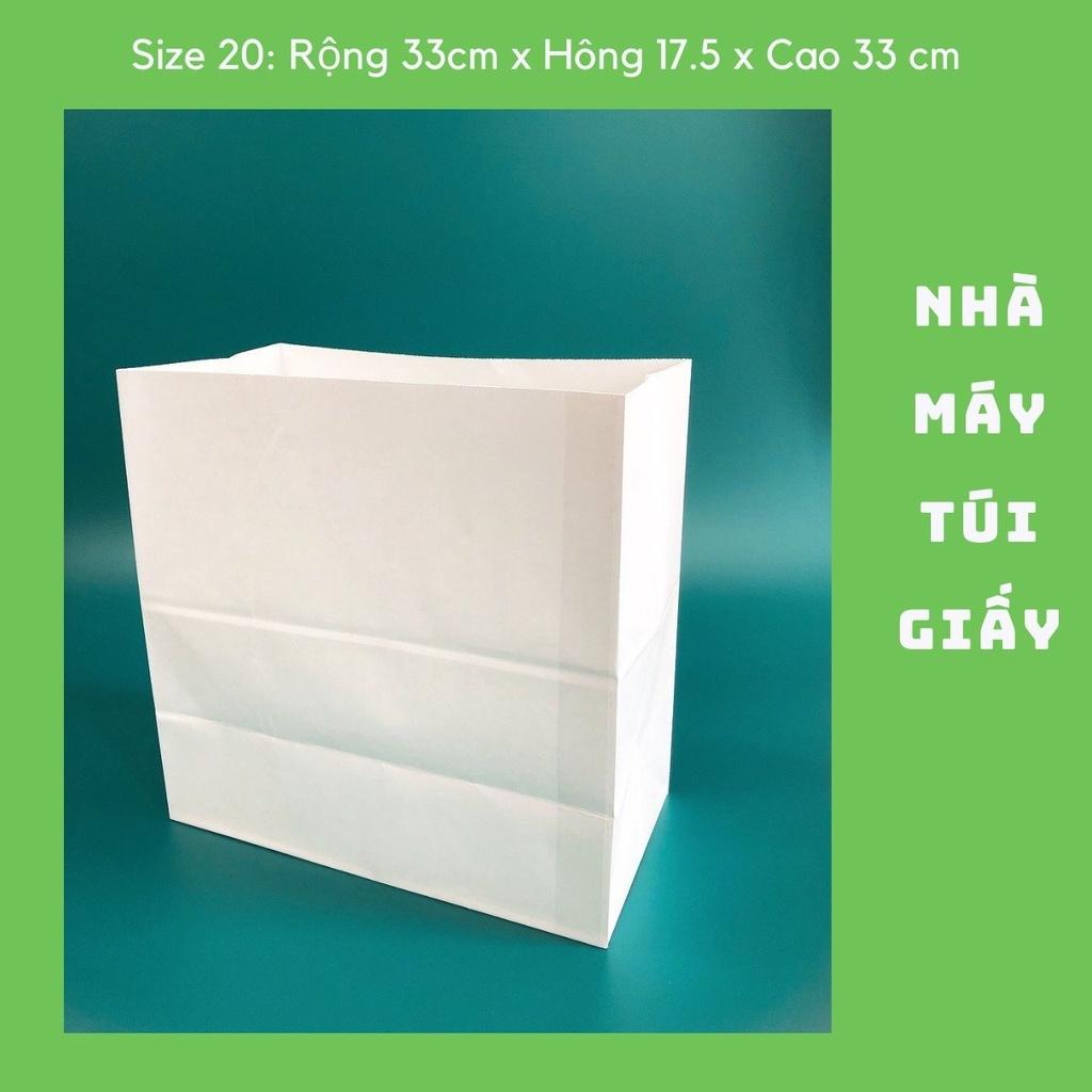 TÚI GIẤY KRAFT XI MĂNG ĐỰNG QUÀ TẶNG ĐỒ ĂN HÀNG HÓA KHÔNG QUAI