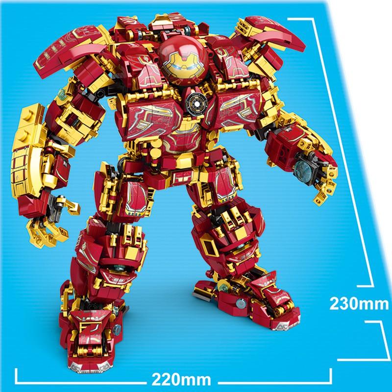 Đồ chơi lắp ráp Hulkbuster Iron man nhiều kích thước LANLAN KIDS lắp ráp mô hình người sắt