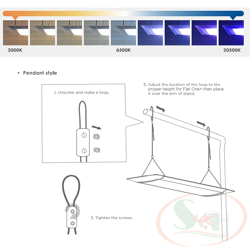 Đèn led ONF Flat One 60, 90 cm quang phổ trồng cây bể thủy sinh cá tép