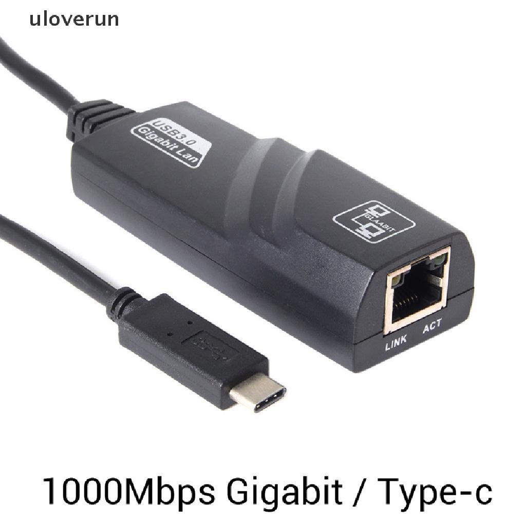 Dây Cáp Chuyển Đổi uloverun 1000Mbps USB-C Sang RJ45 Gigabit Ethernet LAN