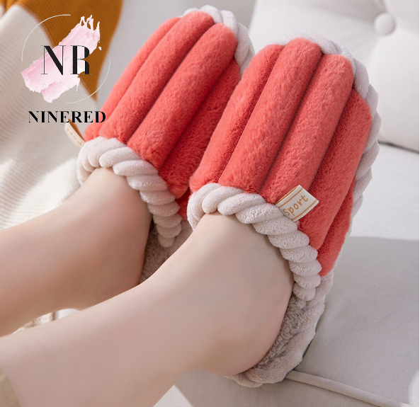 Dép Bông Bít Mũi Đi Trong Nhà Đế Chống Trượt NineRed Homewear - D5