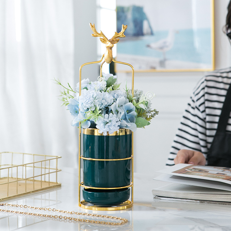 Giỏ Treo Chậu Hoa Ban Công Trong Nhà, Chậu Hoa Trang Trí Cao Cấp Màu Ngẫu Nhiên DECOR LUXURY - Hàng Nhập Khẩu