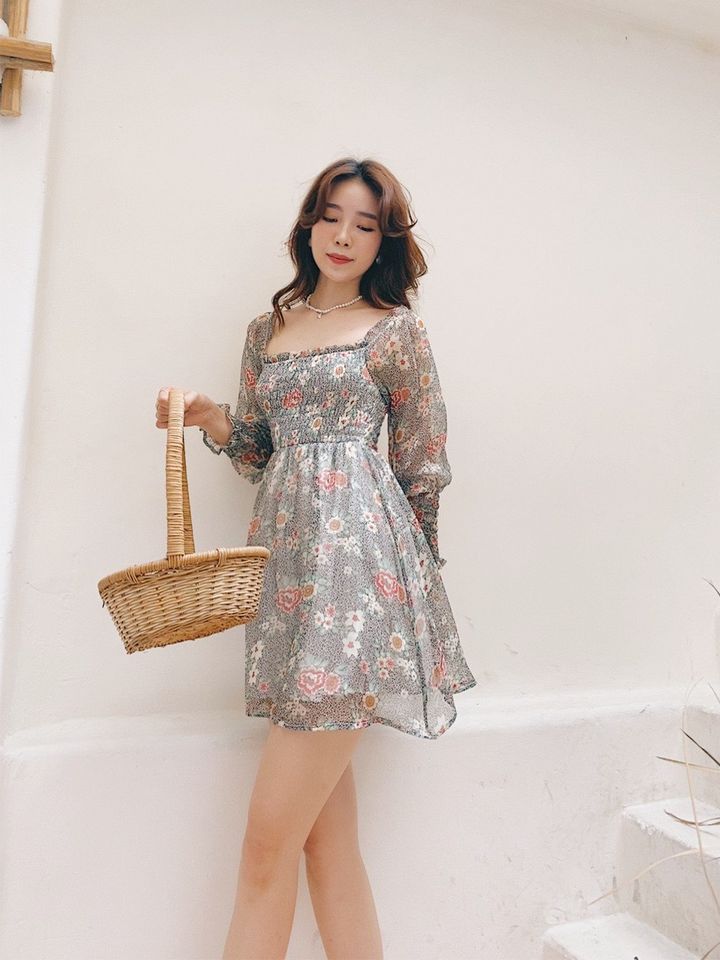 Đầm chun hoa Fenne Garden Dress Gem Clothing SP060445