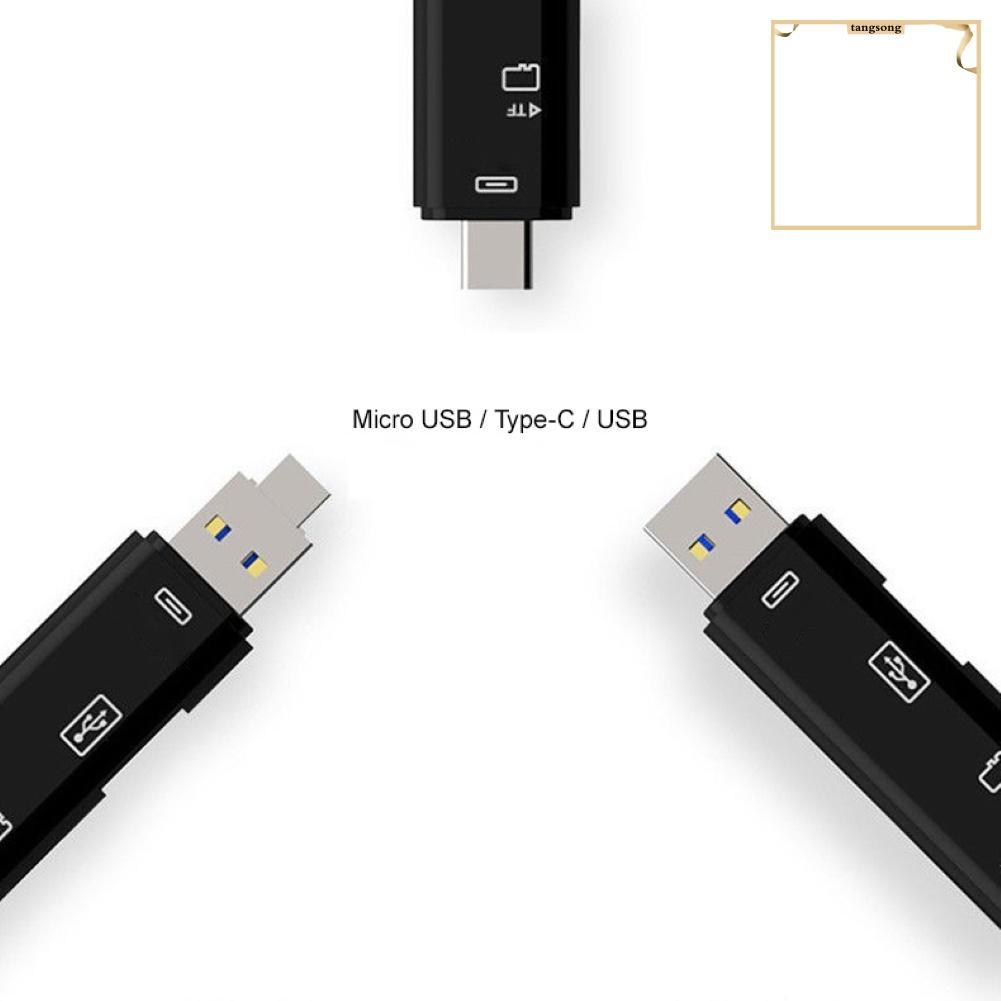 Đầu Đọc Thẻ Nhớ Đa Năng Usb 2.0 Type-C Tf