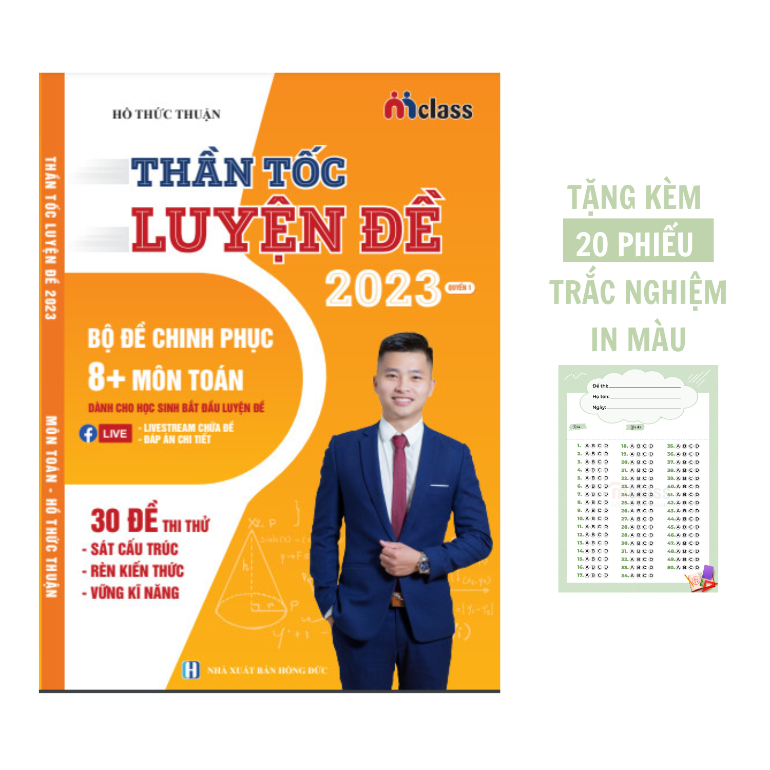 Sách - Thần Tốc Luyện Đề Bộ Đề Chinh Phục  8+ Môn Toán 2023 (Thầy Hồ Thức Thuận)