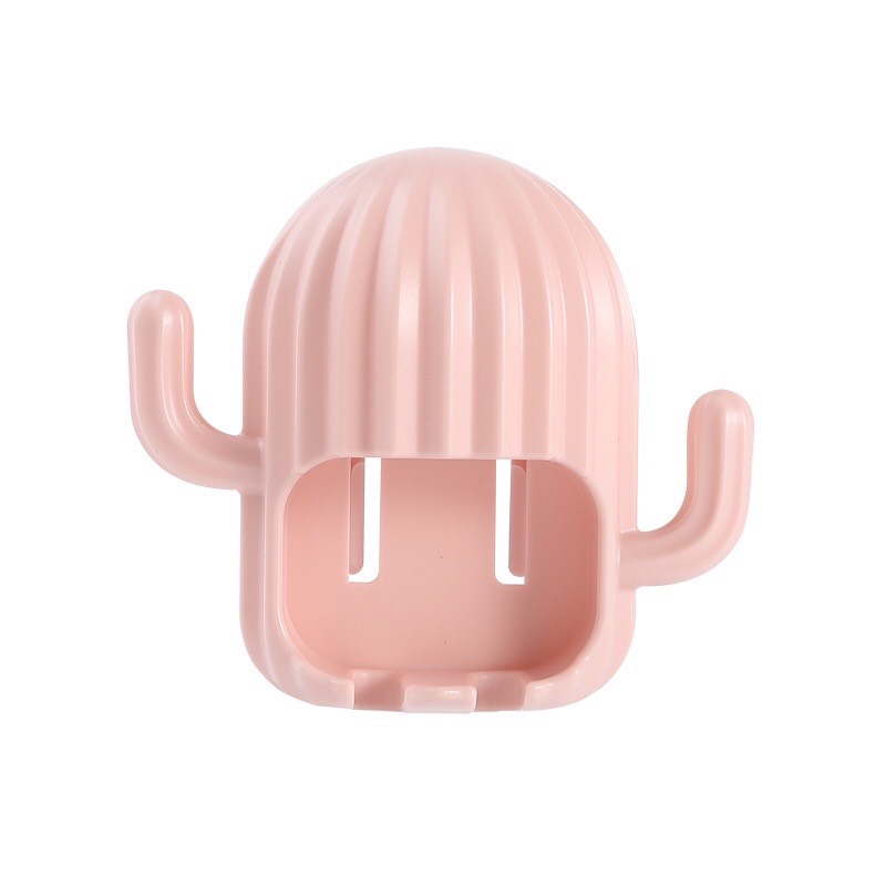 Giá Đỡ Bàn Chải Đánh Răng Gắn Tường Không Cần Khoan Hình Cây Xương Rồng Hoạt Hình Dễ Thương