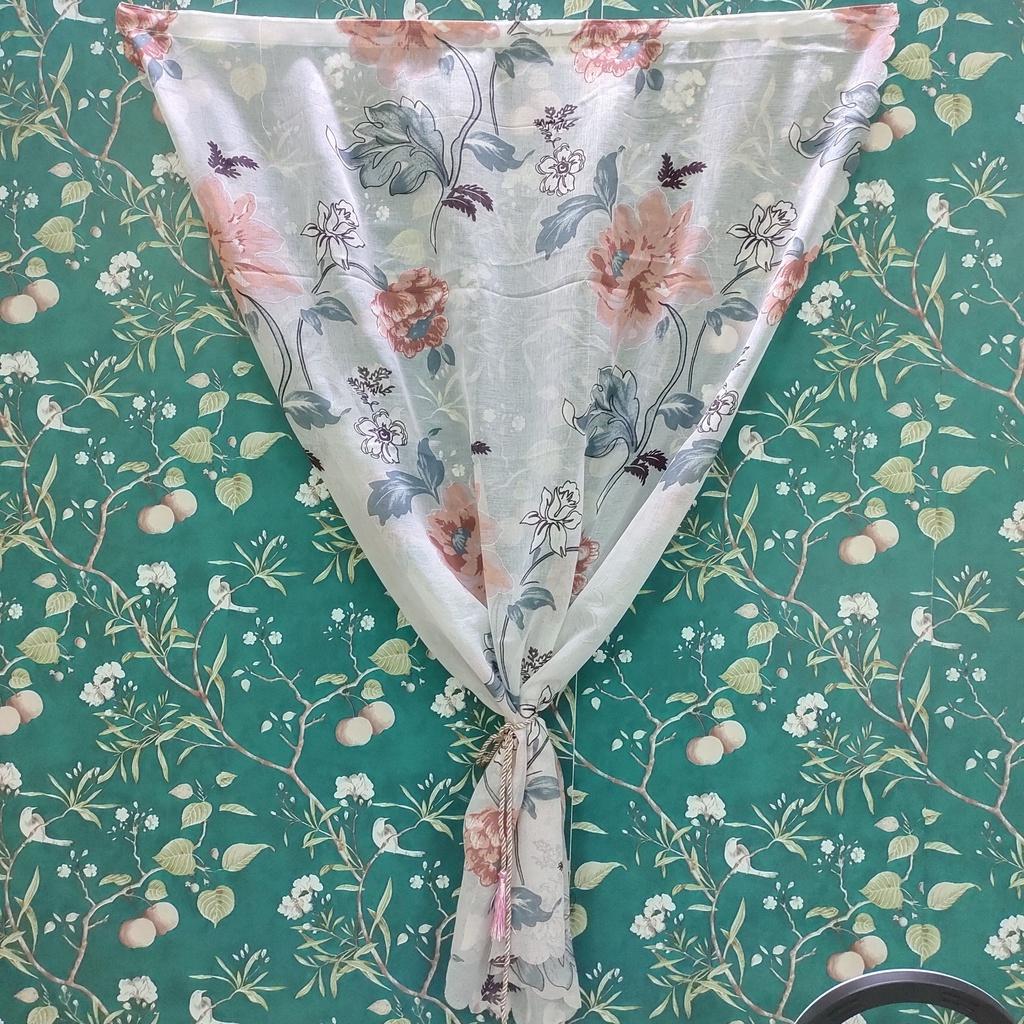 Rèm cửa dán tường voan mỏng không cần thanh treo (nhiều mẫu)