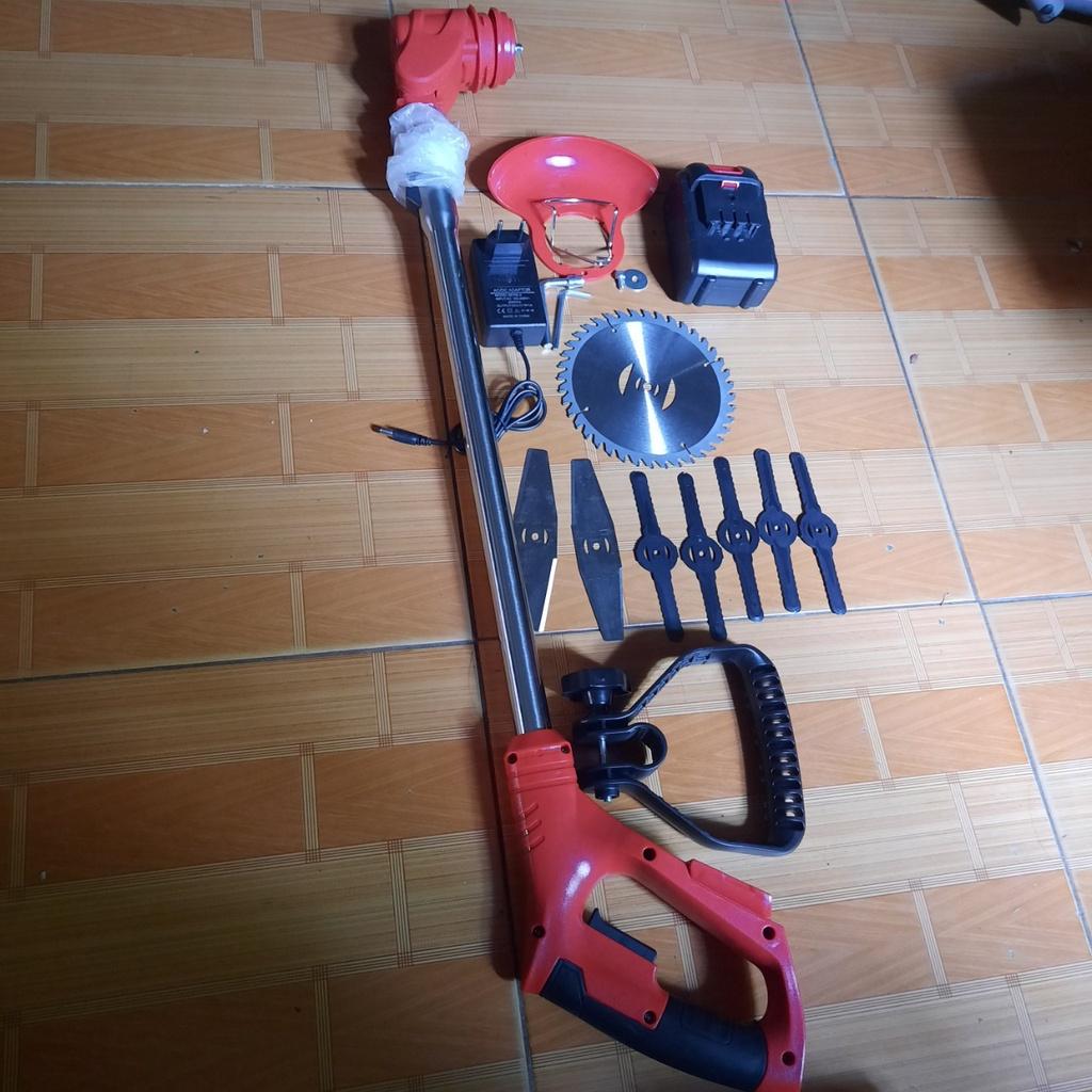 Máy cắt cỏ gia đình dùng pin, may cat cỏ tỉa cắt cành cây cầm tay - Động cơ mạnh