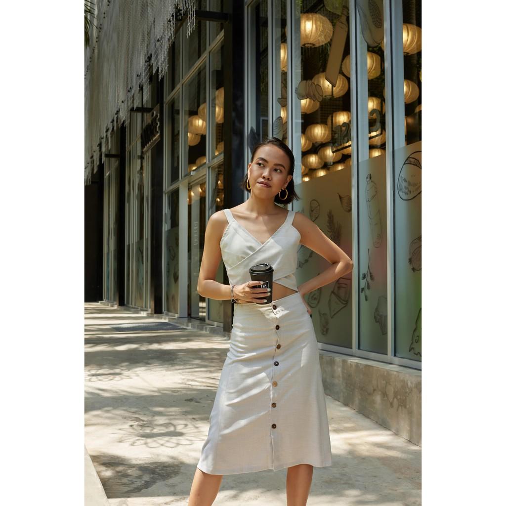 Scarlett House_Set Áo và ĐầmCao Cấp Nữ Chất Liệu Linen Jane Set