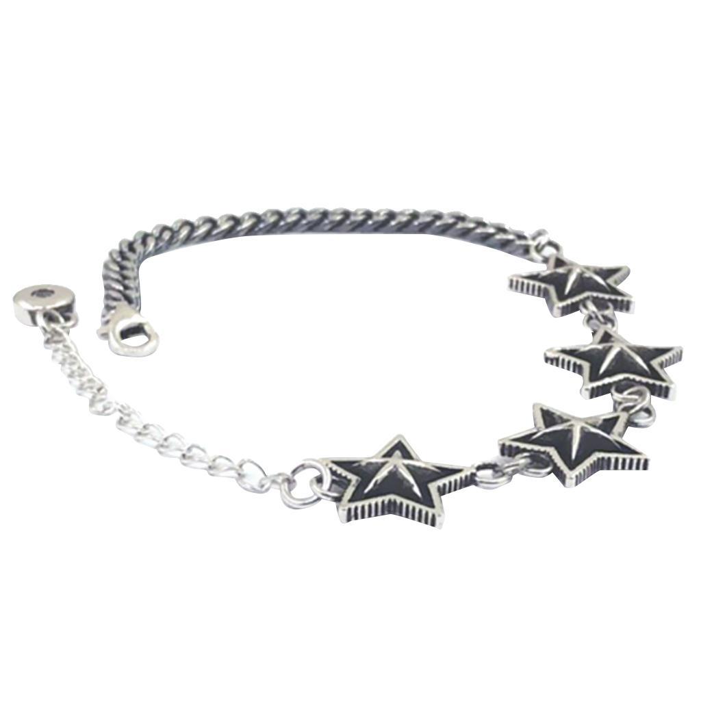Women Star Charm Bracelet Vintage Style Bangle Punk Jewelry