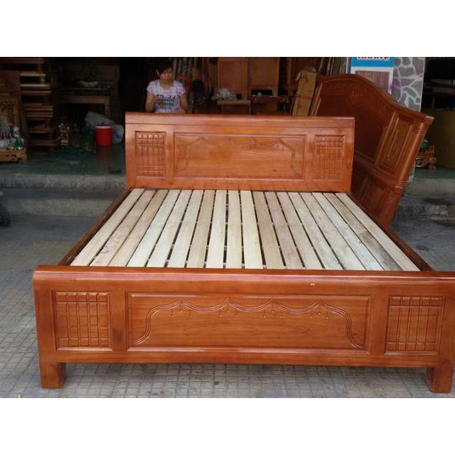 Giường gỗ xoan đào