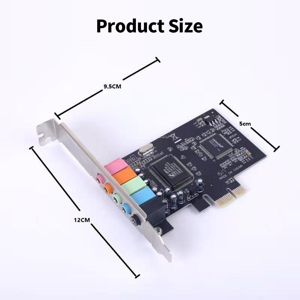 Card âm thanh PCI-E CMI8738 5.1 cho máy tính để bàn Hỗ trợ âm thanh đầu ra âm thanh vòm 6