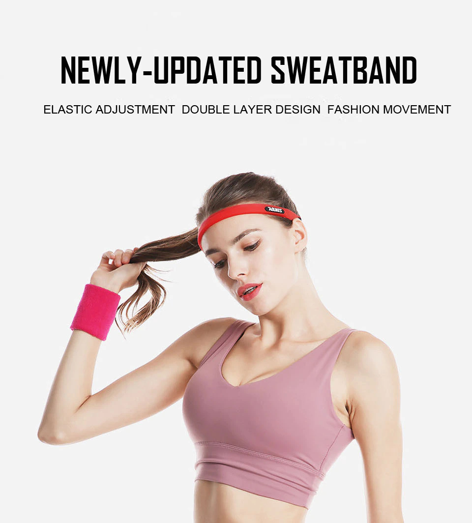 Băng đô thể thao silicone AOLIKES YE-2113 chặn mồ hôi trán Sport sweat band