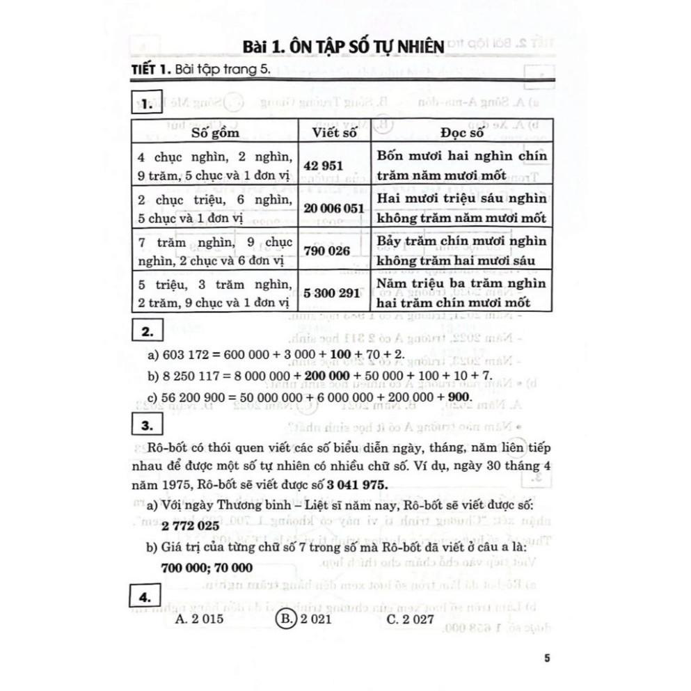 Hướng Dẫn Giải Vở Bài Tập Toán Lớp 5 - Tập 1 (Bám Sát SGK: Kết Nối Tri Thức Với Cuộc Sống )( HA)