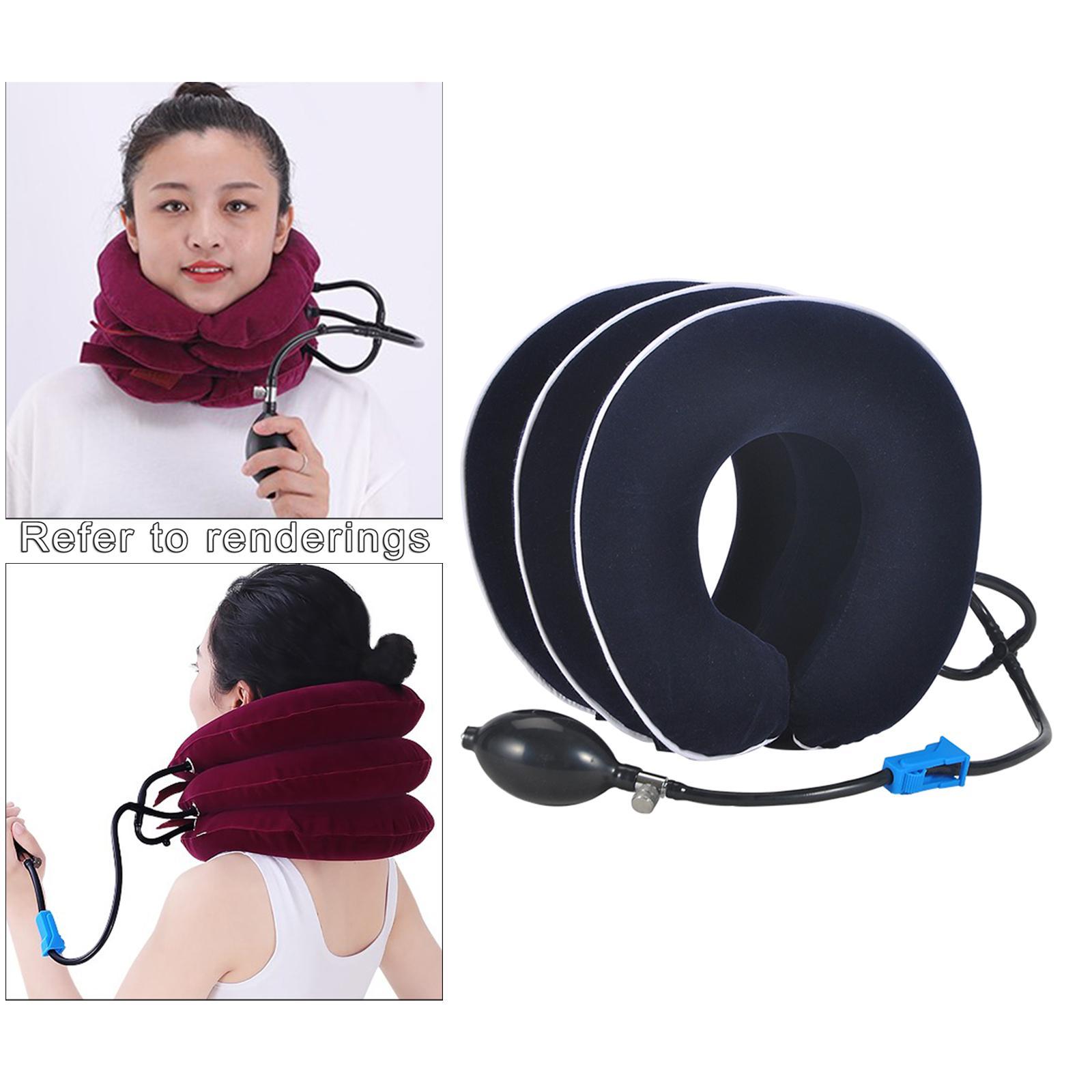 Cervical Vertebra Traction Device Inflatable Metal Ball for Office
