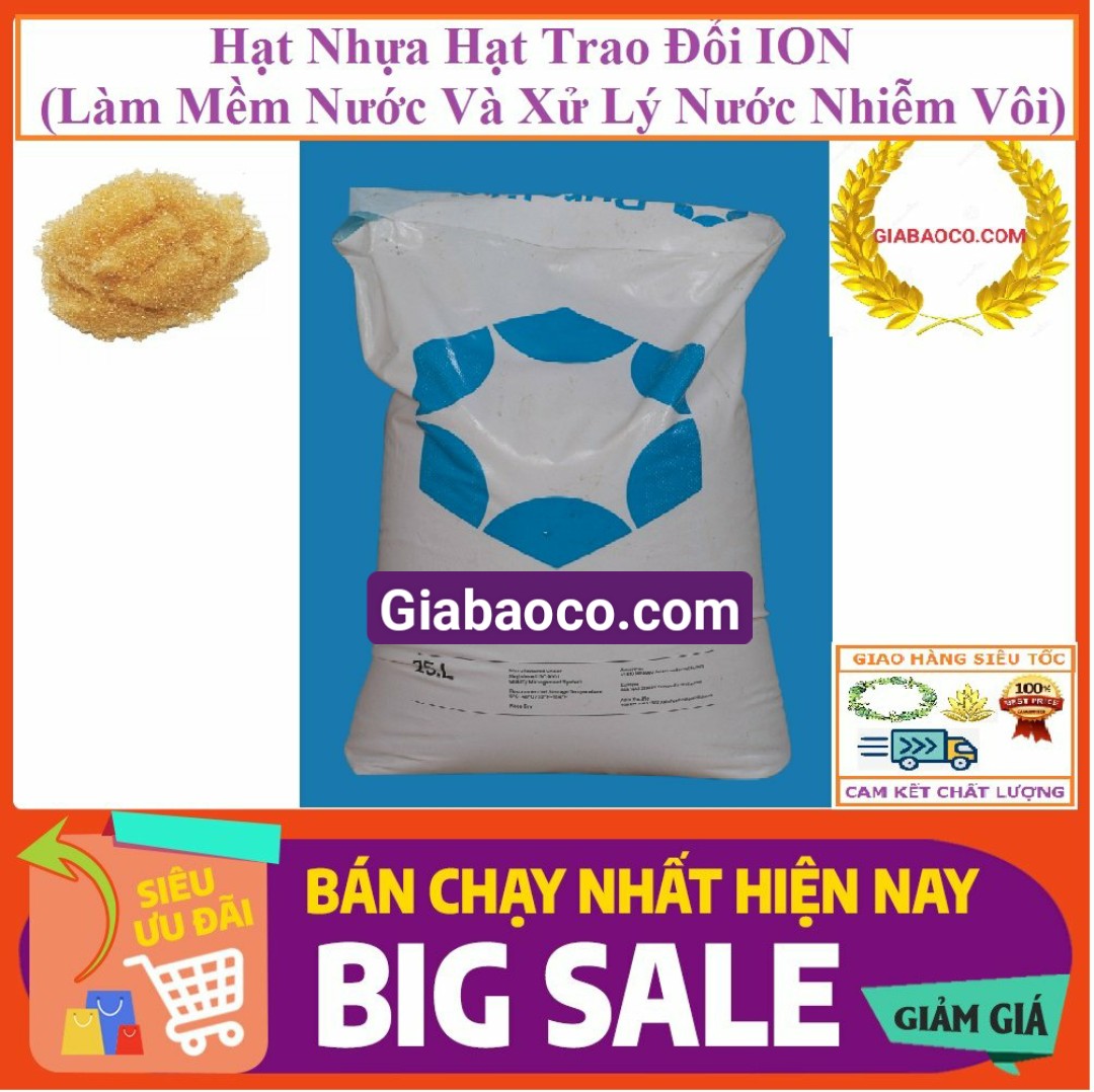 COMBO 3 KG - Hạt Nhựa Hạt Trao Đổi ION ( Làm Mềm Nước Và Xử Lý Nước Nhiễm Vôi)