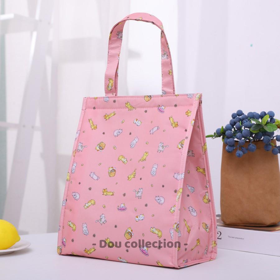 Túi Giữ Nhiệt Đựng Cơm Trưa Chống Thấm Cao Cấp Dáng Đứng Vải Oxford 600D 25x19x29cm Lunch Bag - Mã TG011