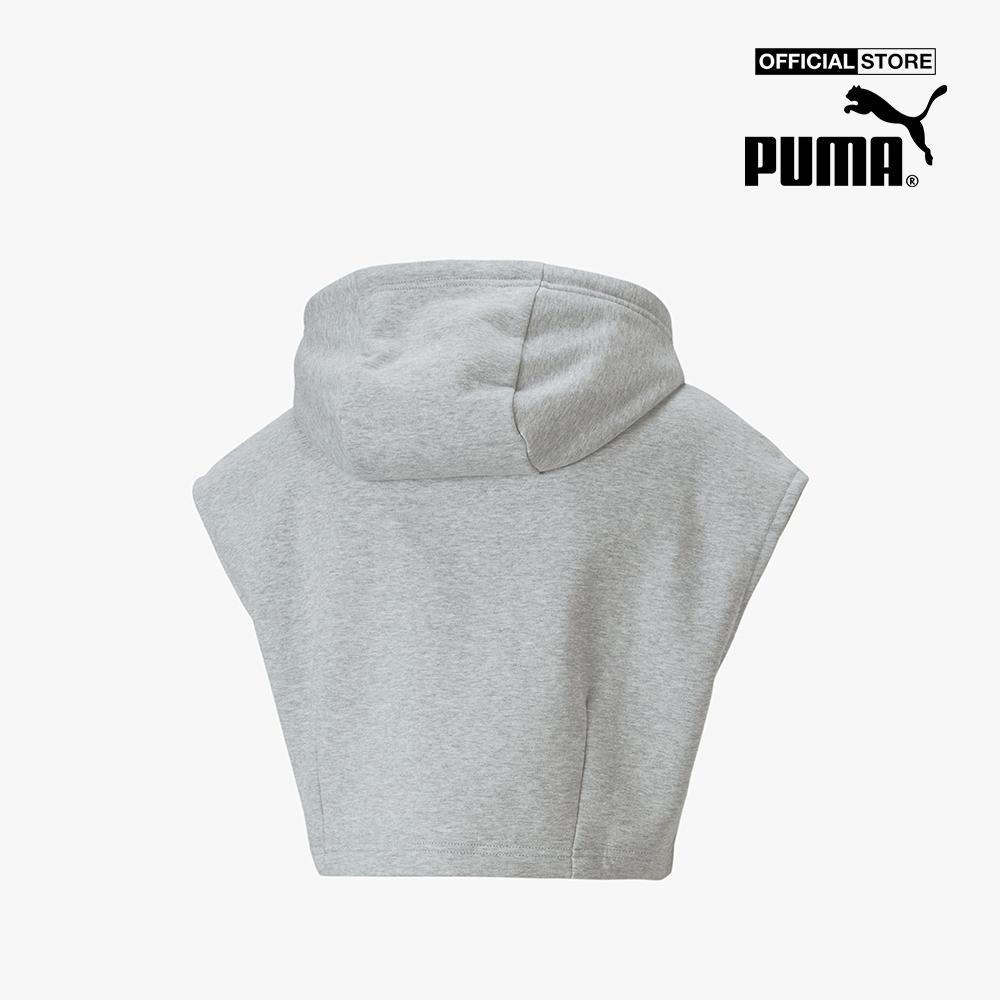 PUMA - Áo hoodie nữ sát nách Dare To Hooded Cropped Vest 535624