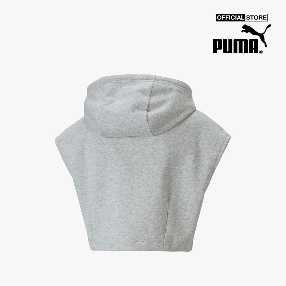 PUMA - Áo hoodie nữ sát nách Dare To Hooded Cropped Vest 535624-04