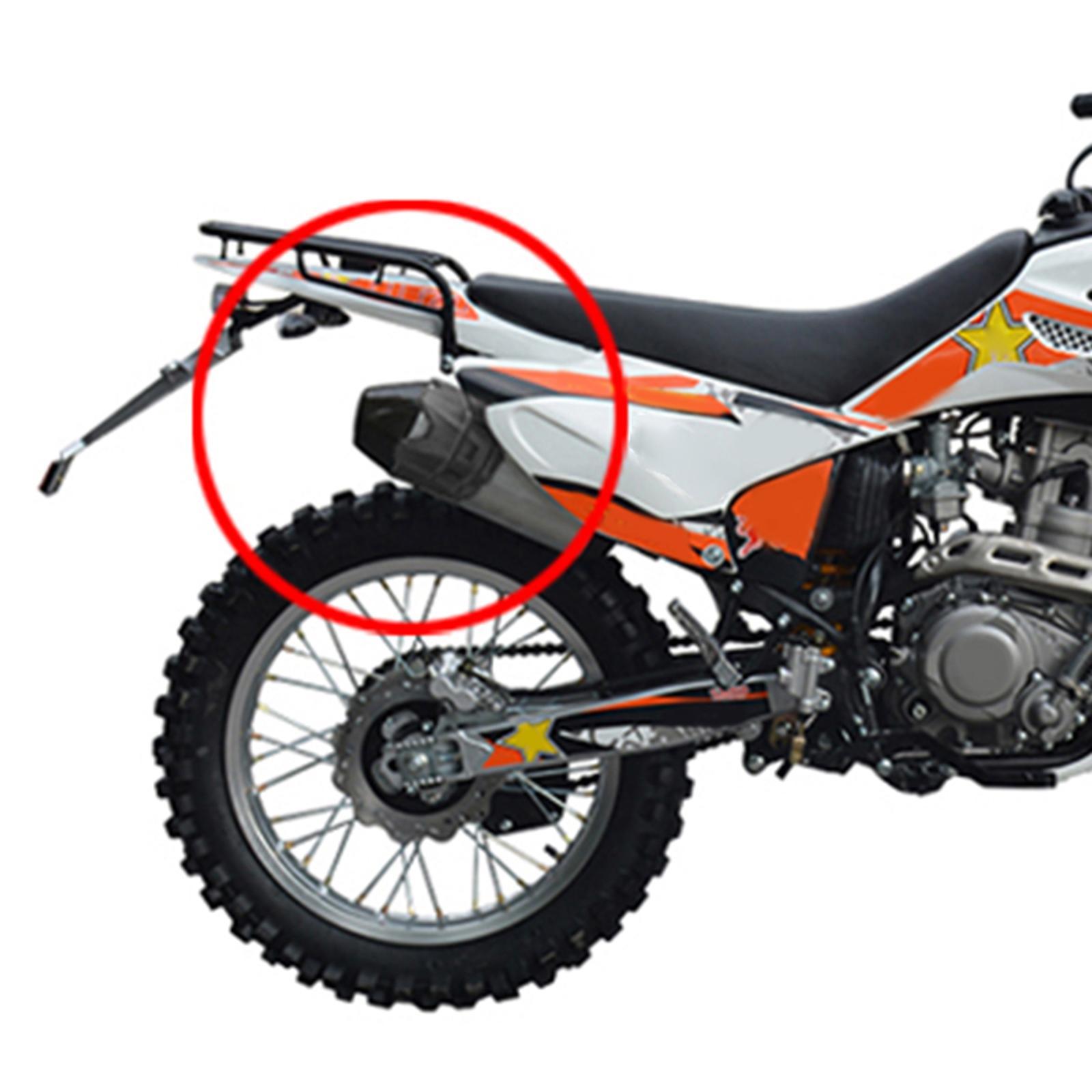 Motorcycle Exhaust Muffler Pipe Protector Heat Shield for 2 or 4 Stroke Black